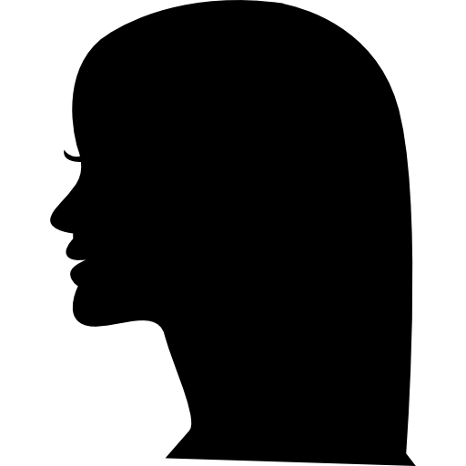 Woman head side view